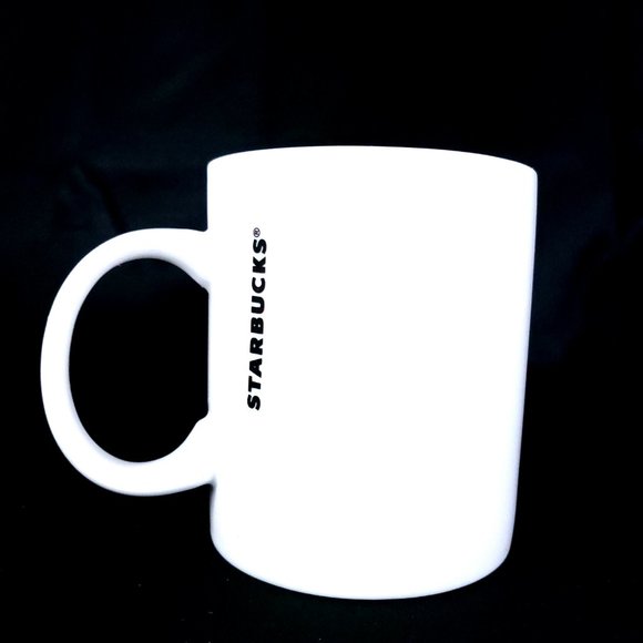 Starbucks Coffee Mug 2016 Logo 12oz White Green - Picture 3 of 5